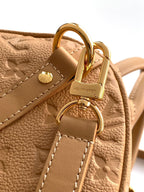 LV M11323 Speedy Soft 30 Apricot Monogram Empreinte Leather