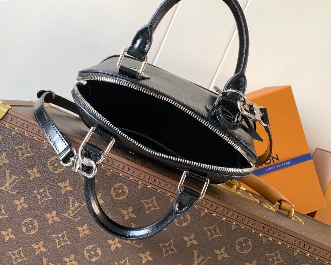 LV M24645 Alma BB Black Epi Leather