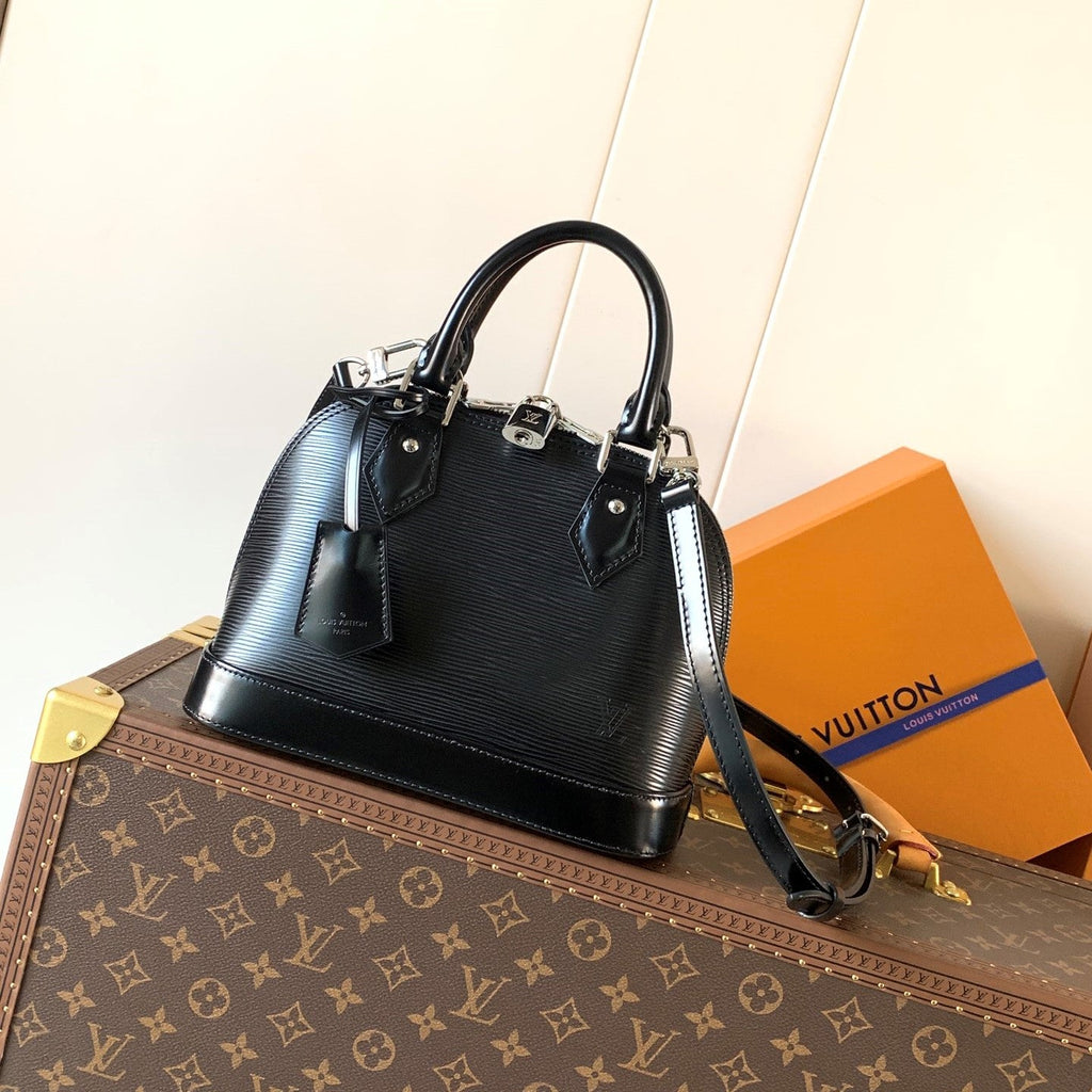 LV M24645 Alma BB Black Epi Leather