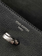 LV Steamer 30 Black Suede Leather