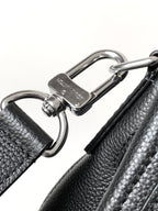 LV Steamer 30 Black Suede Leather