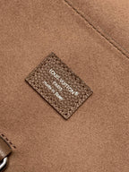 LV Steamer 30 Brown Suede Leather
