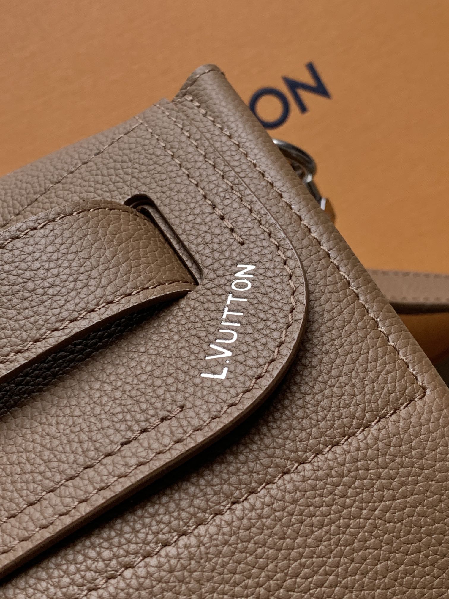 LV Steamer 30 Brown Suede Leather