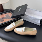 CC 25K   Finition Main Loafers Beige White Calfskin 458644