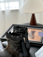 CC 25 Mary Jane boots black patent sheepskin 458772