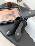 CC 25 Mary Jane boots black canvas 458773