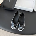 CC 26P Ballet Flat Black Patent Leather Lambskin 670804