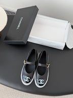 CC 26P Mary Jane Black Patent Leather Lambskin 670807