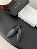 CC 26SS Loafers Mule Black Lambskin 670818