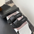 CC 26K Cambon Slippers Full Black Lambskin 670825