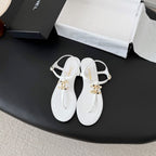 CC Strappy Sandals White Sheepskin 670389