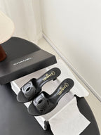 CC 2026 Heeled Sandal Black Lambskin 675859