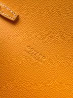 CHYPRE WALLET-POUCH 21 IN YELLOW GOYARDINE CANVAS AND CALFSKIN