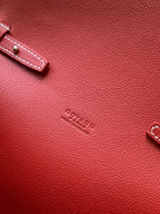 CHYPRE WALLET-POUCH 21 IN CLASSIC RED GOYARDINE CANVAS AND CALFSKIN