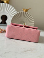 CC Mini Classic Handbag Pink Lambskin GHW