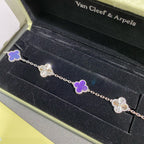 VCA Clover    Violet 5 Motifs Sliver Bracelet