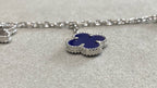 VCA Lucky Limited Four-Flower Sliver Bracelet