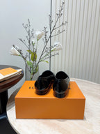 LV Soho Loafers Glossy Black Calfskin