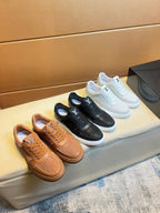 LV SNEAKERS IN RUSSET BROWN CALFSKIN AND SUEDE