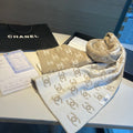 CC Scarf 180 CM In Dark Beige Mix White Cashmere  382718