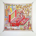HM The Story 90 CM White Red Colorful  Cashmere and Silk 293065