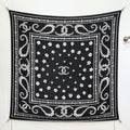 CC 25  Scarf 140CM Black Cashmere 293090