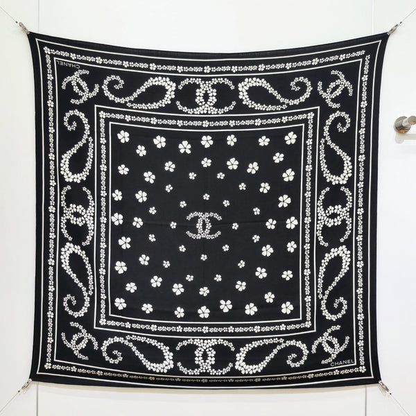 CC 25  Scarf 140CM Black Cashmere 293090