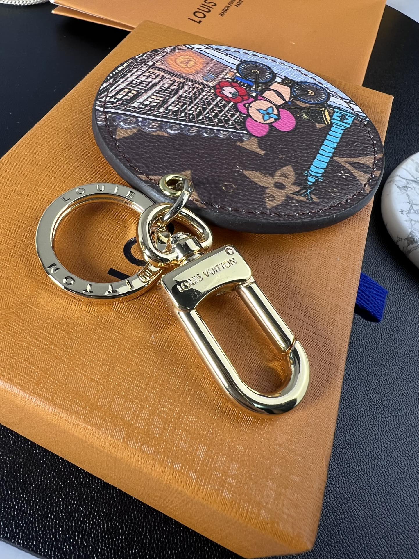 LV Round Charm