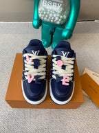 LV Trainer Maxi Sneaker Blue Charcoal Calfskin