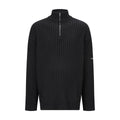 Balenciaga 25 Zipper Sweater Black Wool 0010