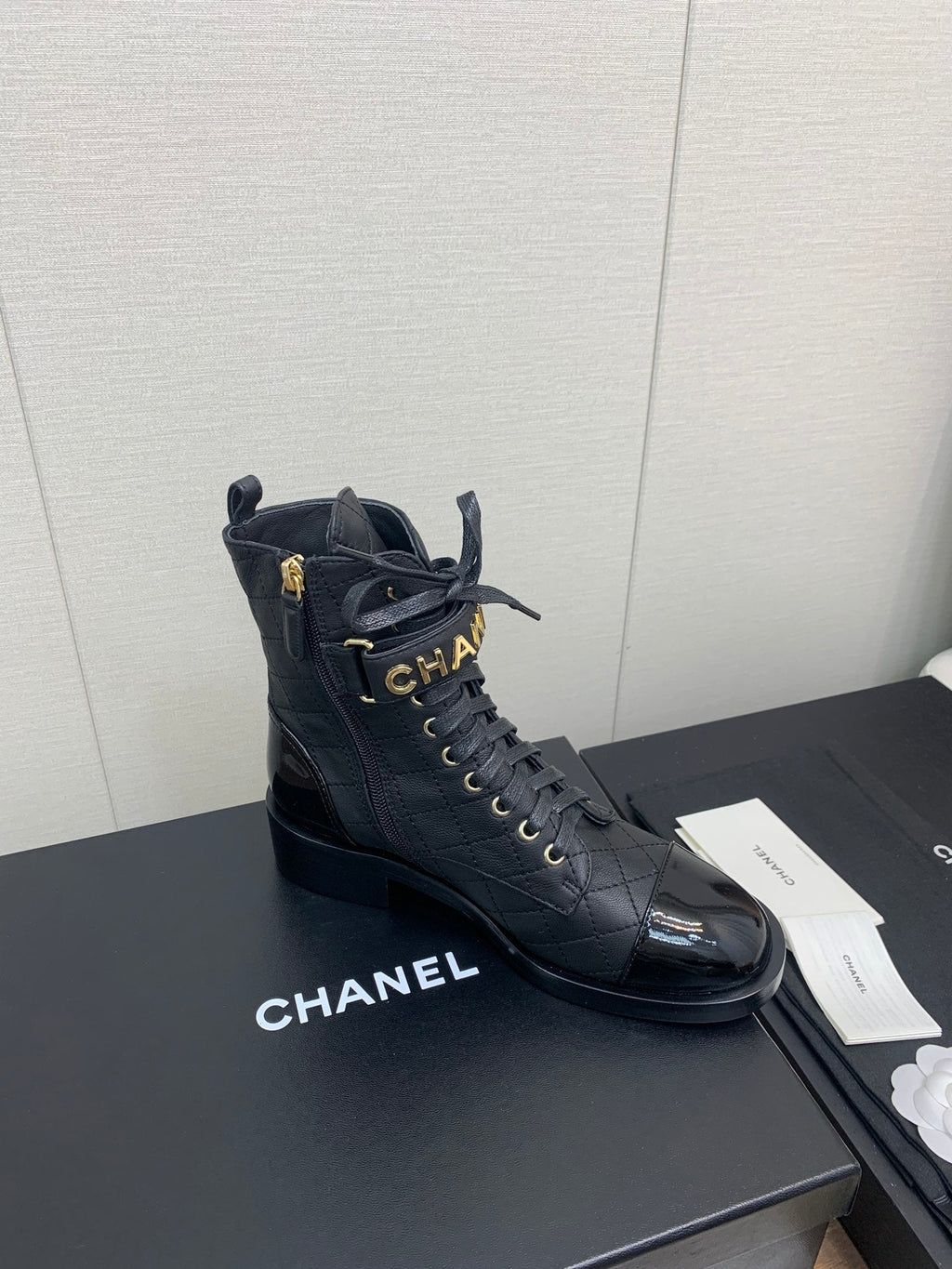 CC Short Boots Black Cowhided