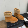 CC Ankle Boots Brown Yellow Suede