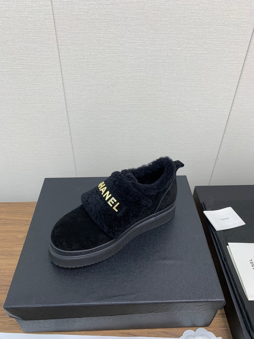 CC Ankle Boots Black Suede Wool