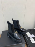 CC Short Boots Black Cowhide