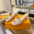 LV x TM 6AM Mule 4cm Beige Sheepskin 241217