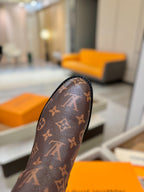 LV Midtown Flat Ankle Boot Brown Monogram Canvas 574330