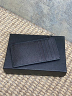 YSL Zip Coin Case With Card Full Black Caviar Cowhide GHW