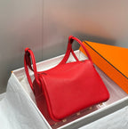 HM LINDY 26 BAG RED TAURILLON CLEMENCE LEATHER