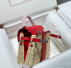 HM Kelly 20 Picnic Kelly Red Bamboo And Rattan