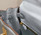 HM KELLY 28CM GREY TOGO GOLD HARDWARE