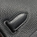 HM Shoulder Birkin 42 Black Cowhide with Gold Hardware 237640