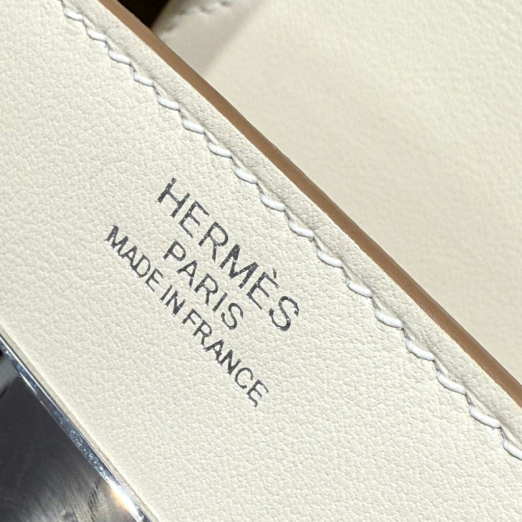 HM Birkin 35cm Milkshake White Canvas with Swift Leather Silver Hardware