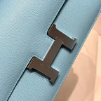 HM Constance Elan 24 Day Sky Blue Epsom Silver Hardware 237339