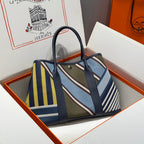 HM Garden Party 36 Multicolor Canvas and Negonda Calfskin 243168