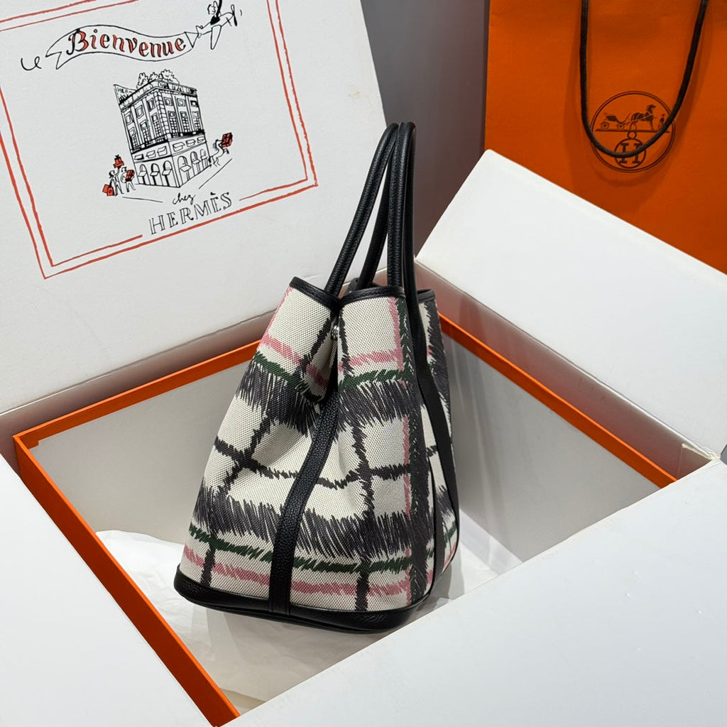 HM Garden Party 36 Multicolor Canvas and Negonda Calfskin 243186