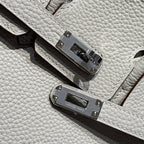 HM Birkin 35cm Pearl Grey Togo Leather Silver Hardware