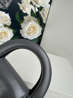 cc 24a nano 19cm kelly shopper bag smoke gray lambskin