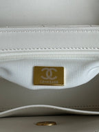 cc 24a nano 19cm kelly shopper bag pastel white lambskin