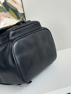 duma backpack 22cm black lambskin light gold hardware