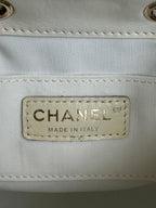duma backpack 18cm white lambskin light gold hardware